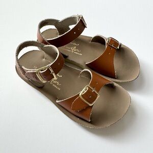 Salt Water Sandals by Hoy Tan Leather Kids Sandals